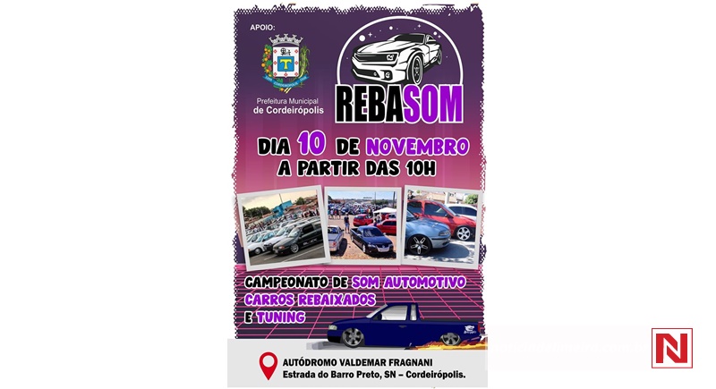 Campeonato de som automotivo e carros rebaixados agita o domingo em  Cordeirópolis - Portal Cordero Virtual